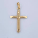 Pendant Cross 0.7gr / 3.3cm / 18K Yellow Gold &