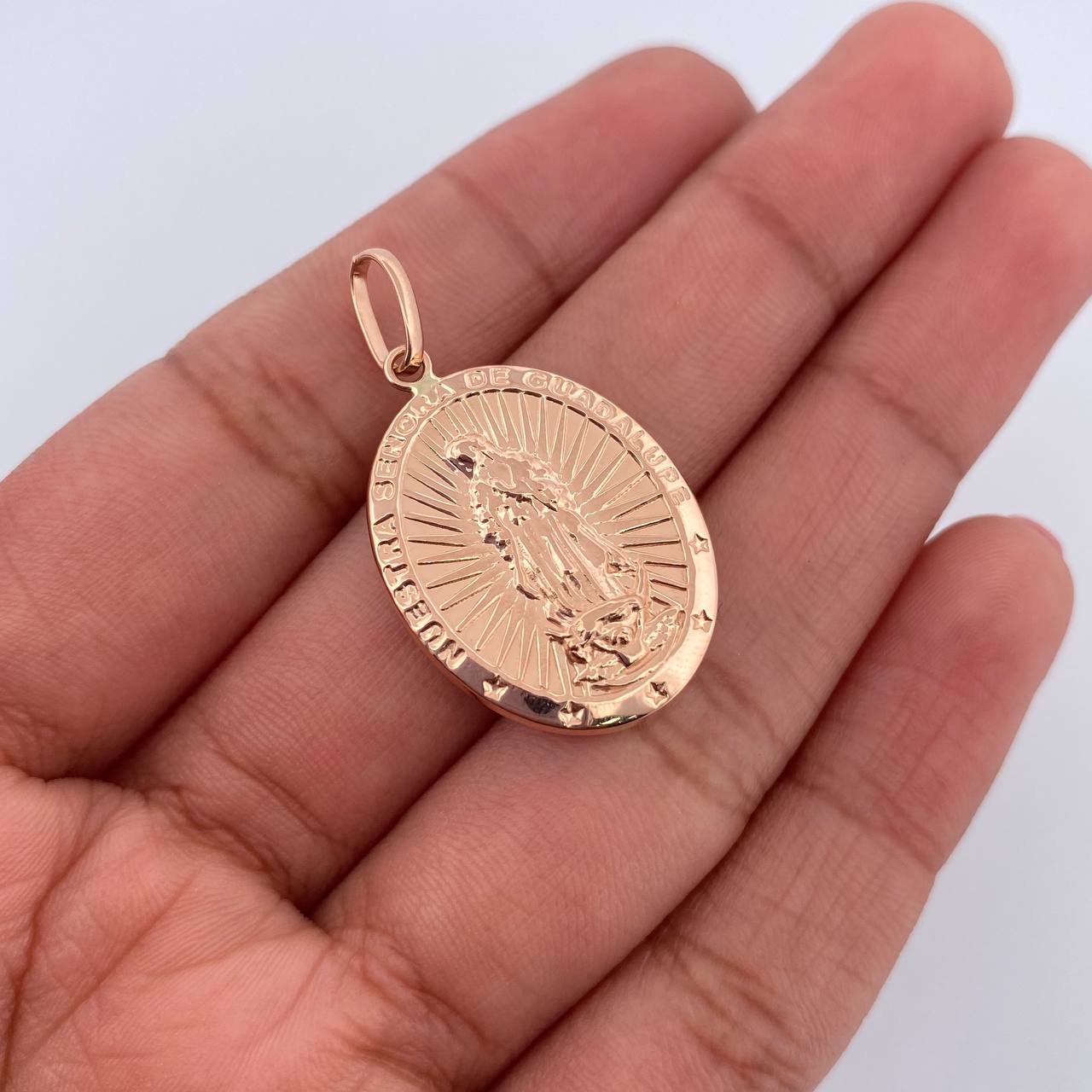 Pendant Virgin Guadalupe 2gr / 3cm / 18K Rose Gold &