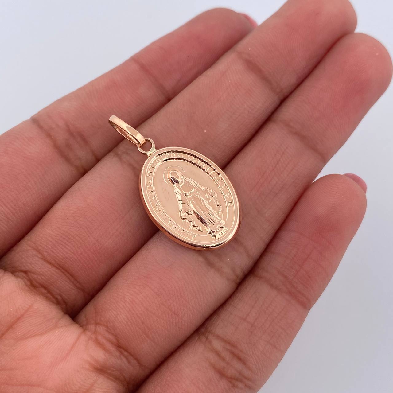 Pendant Virgin Milagrosa 1.35gr / 2.7cm / 18K Rose Gold &