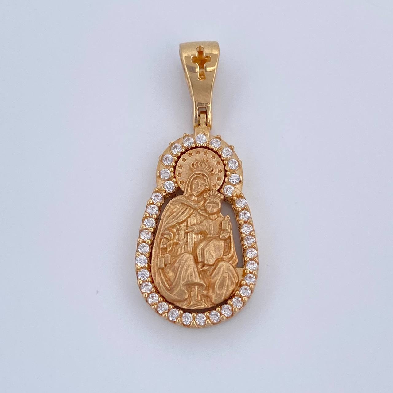 Pendant Virgin of Carmen 2.45gr / 2.5cm / 18K Yellow Gold &