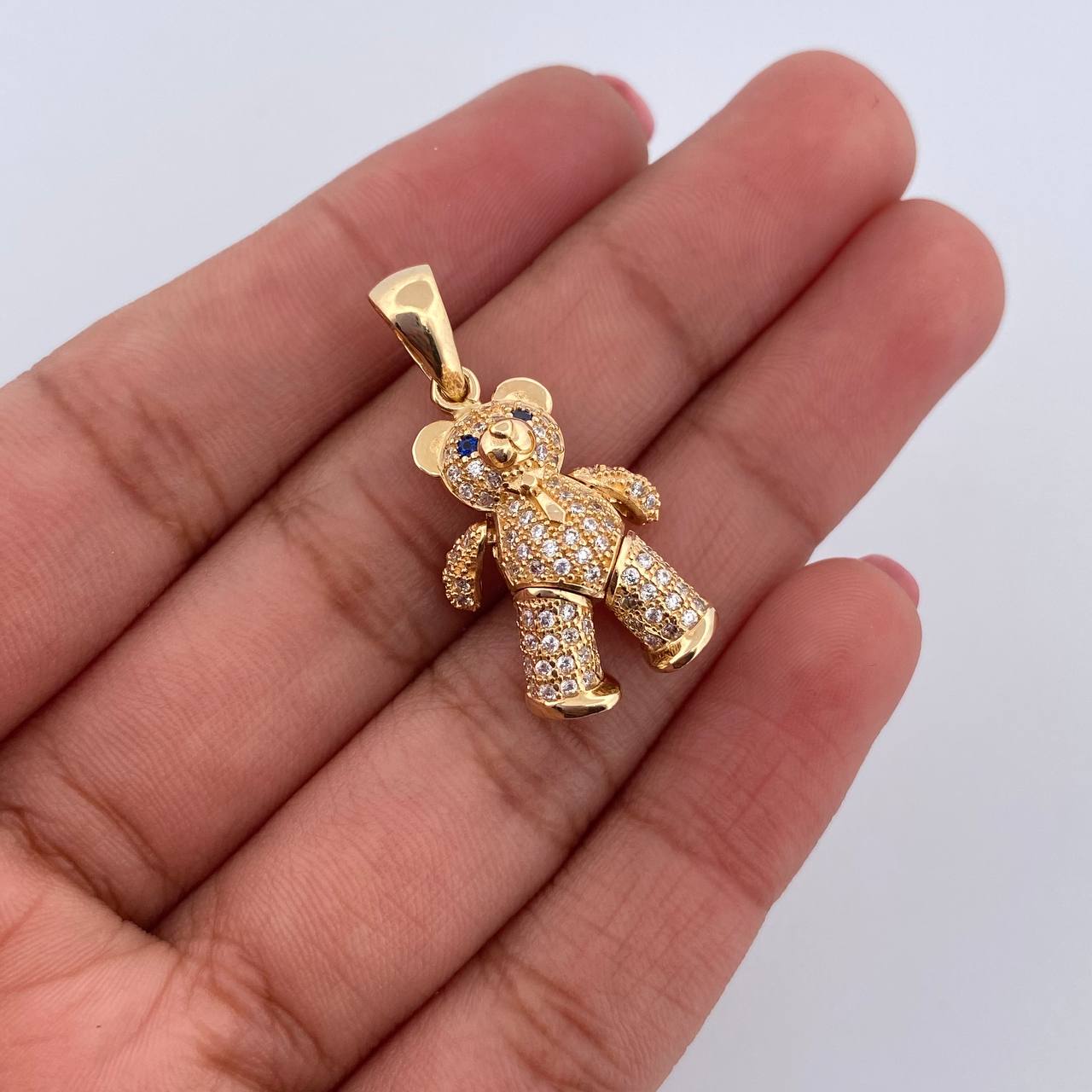 Pendant Articulated Bear Tie 4.7gr / 3cm / 18K Yellow Gold &