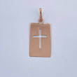 Pendant Cross Plate 0.85gr / 2.7cm / 18K Rose Gold &