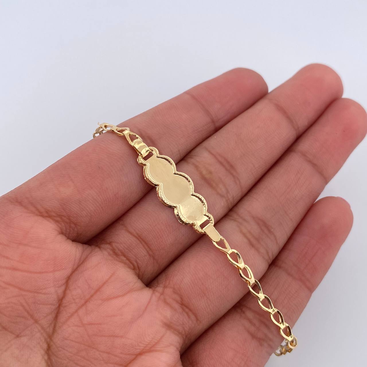 Baby Ojiva Bracelet 1.45gr / 15.5cm / 18K Yellow Gold &