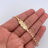 Baby Ojiva Bracelet 1.45gr / 15.5cm / 18K Yellow Gold &