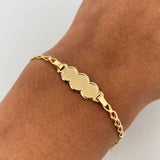 Baby Ojiva Bracelet 1.45gr / 15.5cm / 18K Yellow Gold &