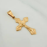 Dije Cruz Cristo 2.4gr / 1 1/2 in / Oro Amarillo 18K %