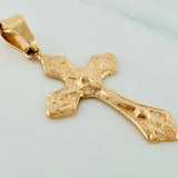 Dije Cruz Cristo 2.4gr / 1 1/2 in / Oro Amarillo 18K %