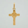 Dije Cruz Cristo San Benito 0.95gr / 1 in / Oro Amarillo 18K %