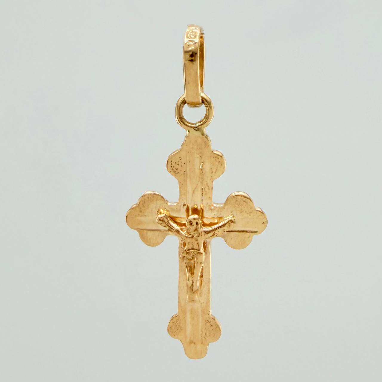 Dije Cruz Cristo 1gr / 1 in / Oro Amarillo 18K %