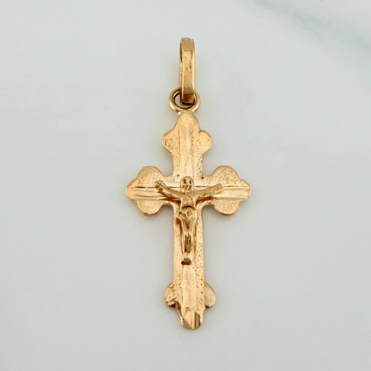 Dije Cruz Cristo 1gr / 1 in / Oro Amarillo 18K %