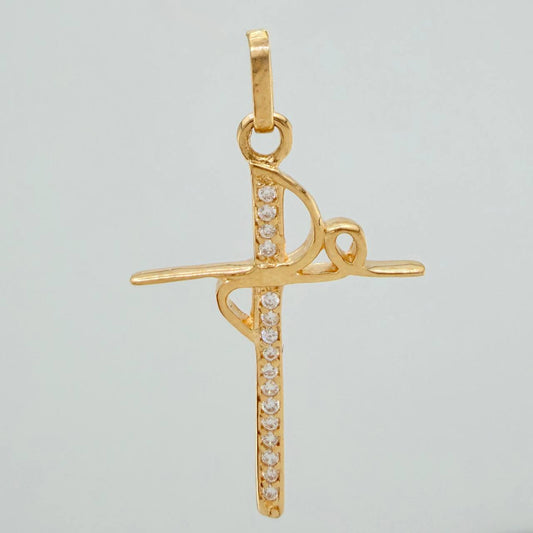 Dije Cruz Fe 1.35gr / 1 1/4 in / Oro Amarillo 18K %