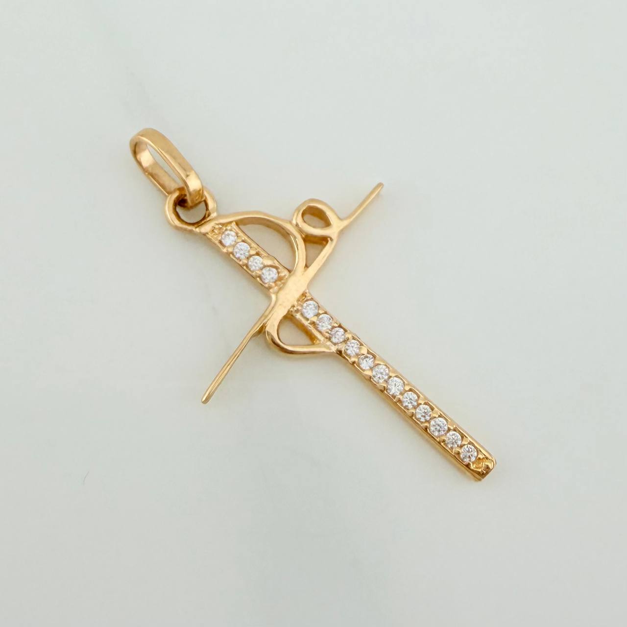 Dije Cruz Fe 1.35gr / 1 1/4 in / Oro Amarillo 18K %