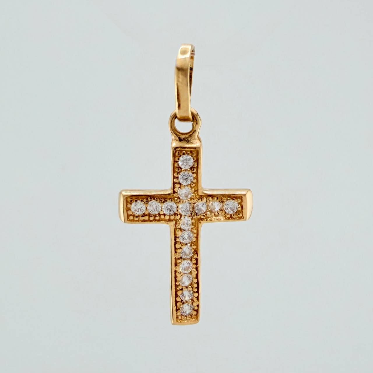 Dije Cruz 0.95gr / 1 in / Oro Amarillo 18K %