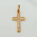 Dije Cruz 0.95gr / 1 in / Oro Amarillo 18K %