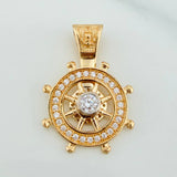 Dije Timon 3gr / 1 in / Dos Oros Amarillo Blanco 18K %