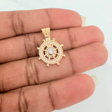 Dije Timon 3gr / 1 in / Dos Oros Amarillo Blanco 18K %