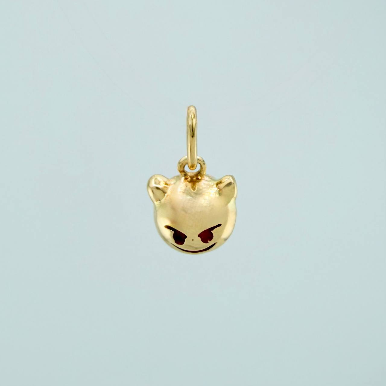 Dije Emoji Diablo 1.15gr / 1/2 in / Oro Amarillo 18K %