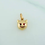 Dije Emoji Diablo 1.15gr / 1/2 in / Oro Amarillo 18K %
