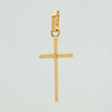 Dije Cruz 0.8gr / 1 1/2 in / Oro Amarillo 18K &