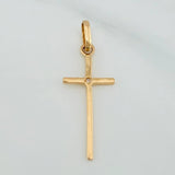 Dije Cruz 0.8gr / 1 1/2 in / Oro Amarillo 18K &