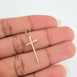 Dije Cruz 0.8gr / 1 1/2 in / Oro Amarillo 18K &