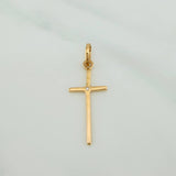 Dije Cruz 0.7gr / 1 1/4 in / Oro Amarillo 18K %