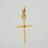 Dije Cruz 0.65gr / 1 1/4 in / Oro Amarillo 18K %