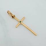 Dije Cruz 0.65gr / 1 1/4 in / Oro Amarillo 18K %