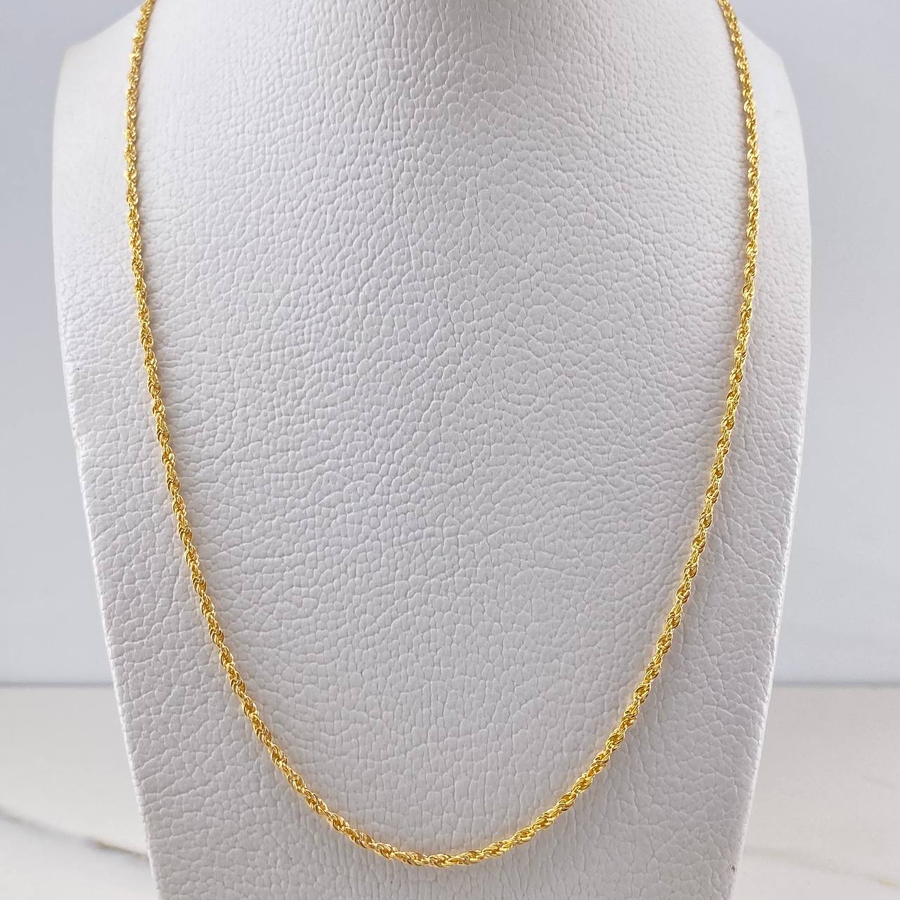 Cadena Lazo 1.75gr / 50cm / 1.4mm Oro Amarillo +3 18K &
