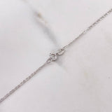 Flat Mariner Chain 1.5gr / 50cm / 1.1mm White Gold +3 18K &