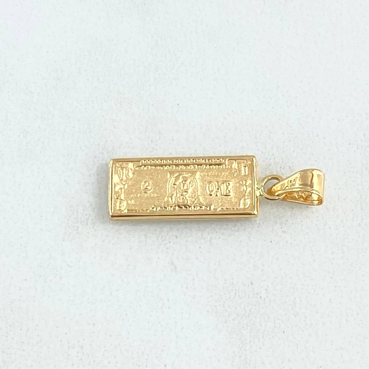 Pendant Dollar 0.8gr / 2cm / 6.8mm Yellow Gold 18K *