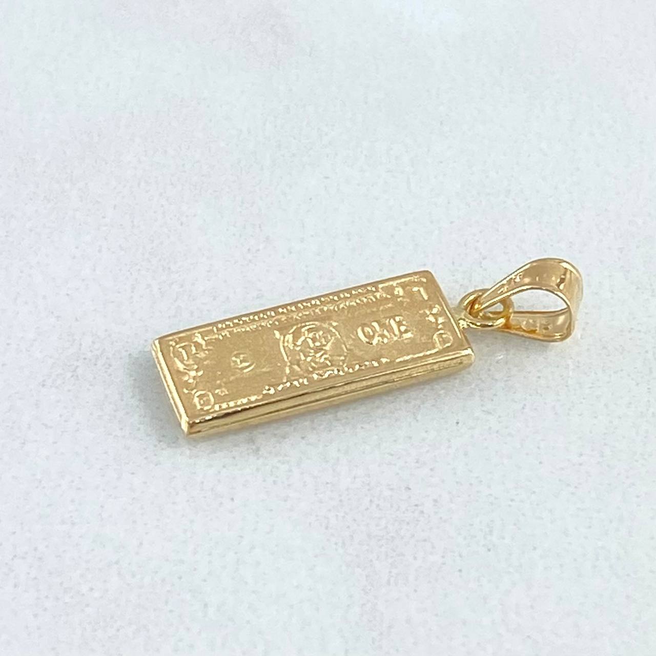Dije Dólar 0.85gr / 2cm / 6.8mm Oro Amarillo 18K *