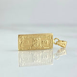 Pendant Dollar 0.8gr / 2cm / 6.8mm Yellow Gold 18K *