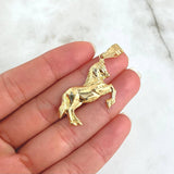 Pendant Horse 2gr / 4cm / 18K Yellow Gold Stamped