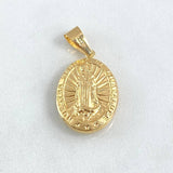Pendant Virgin Guadalupe 2gr / 3.2cm / Smooth Stamped 18K Yellow Gold ©