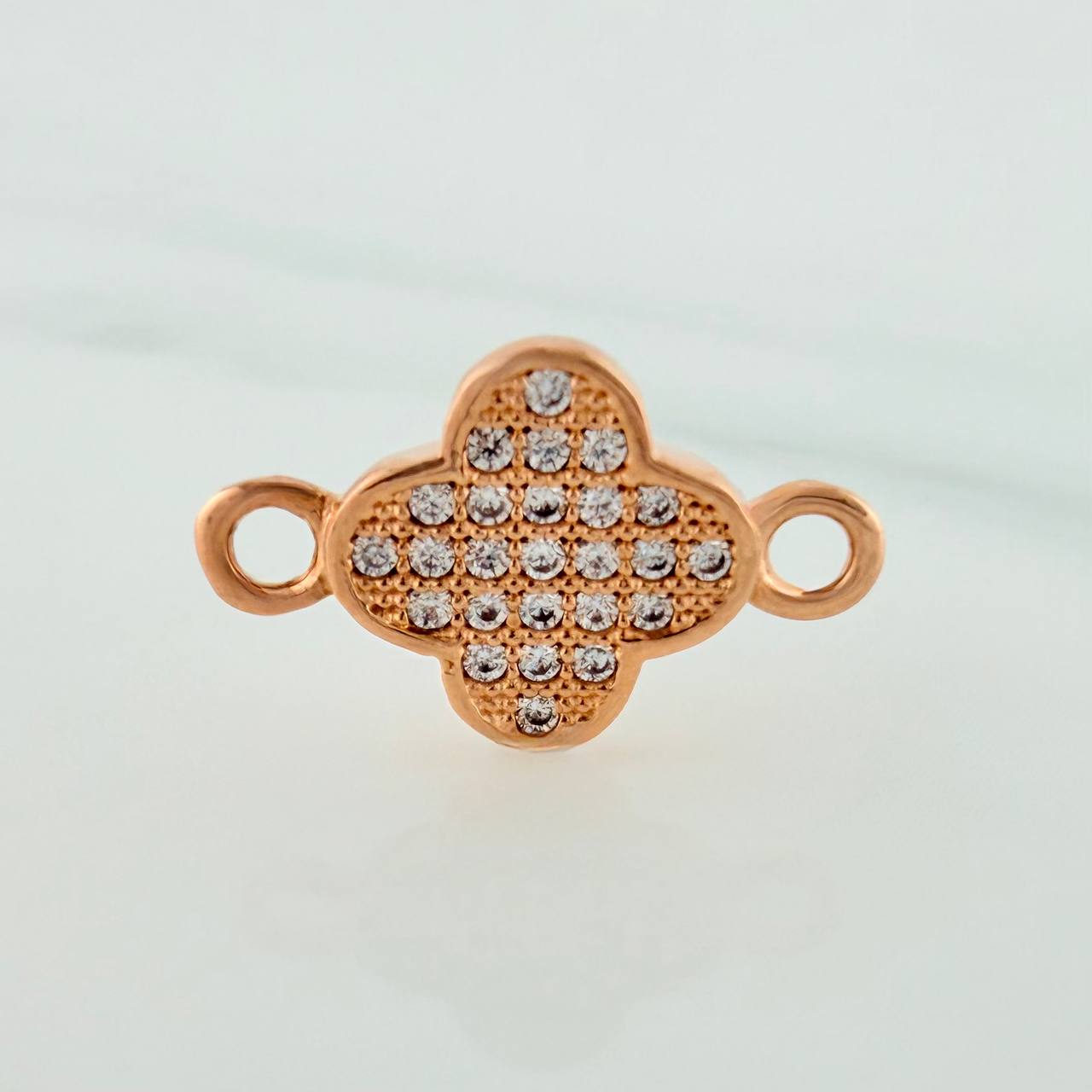 Charm Clover 0.95gr / 1/2 in / 18K Rose Gold %