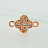 Charm Clover 0.95gr / 1/2 in / 18K Rose Gold %