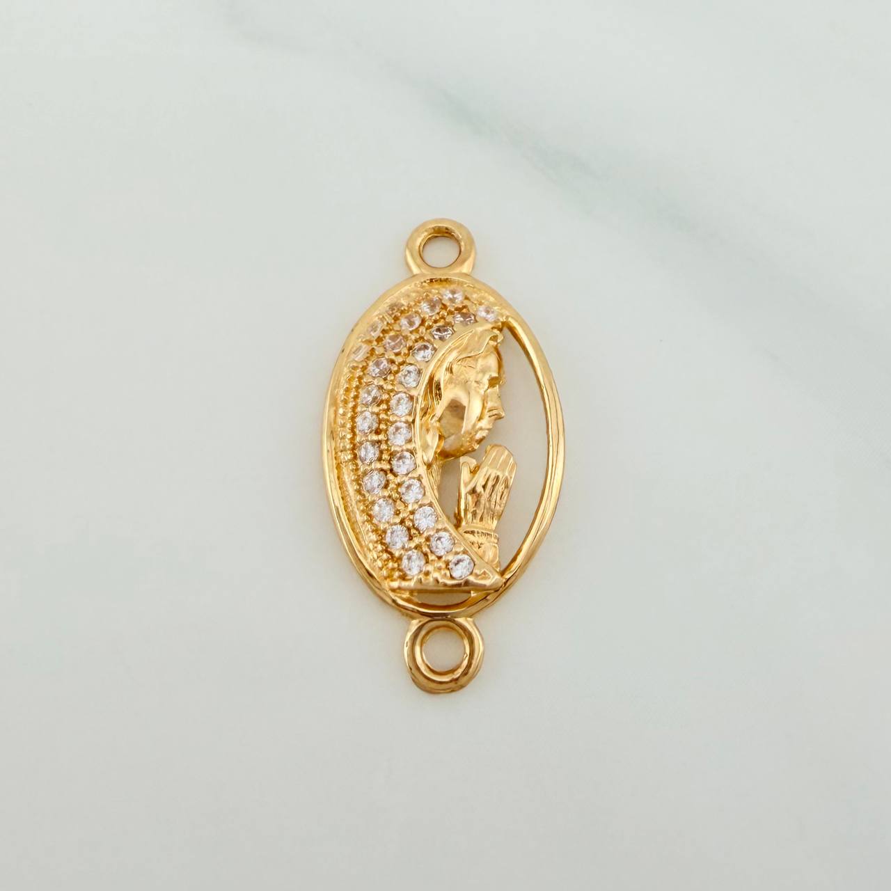 Herraje Virgen Maria 1.2gr / 3/4 in / Oro Amarillo 18K &