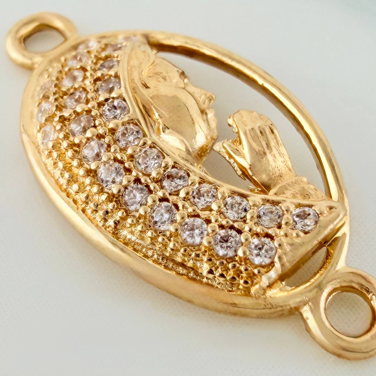 Herraje Virgen Maria 1.2gr / 3/4 in / Oro Amarillo 18K &