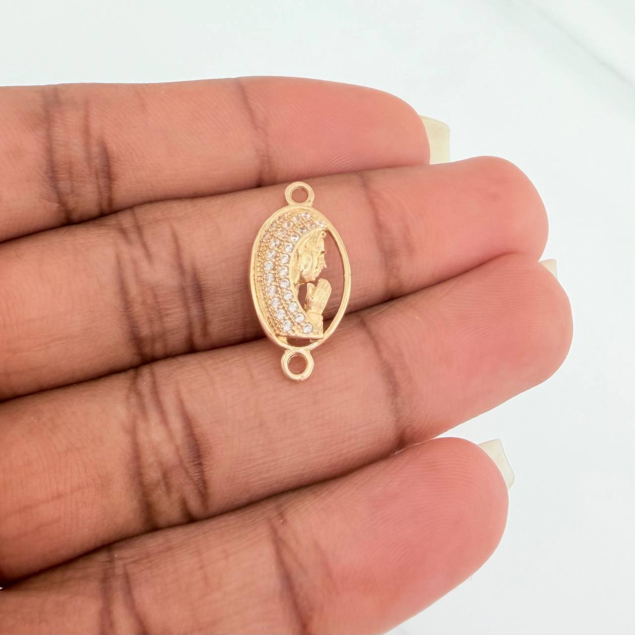 Herraje Virgen Maria 1.2gr / 3/4 in / Oro Amarillo 18K %