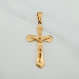 Dije Cruz Cristo 2.75gr / 1 1/2 in / Oro Amarillo 18K %