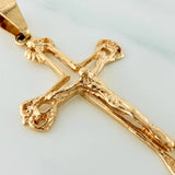Dije Cruz Cristo 1.8gr / 1 1/2 in / Oro Amarillo 18K $