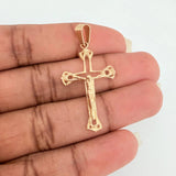 Dije Cruz Cristo 1.8gr / 1 1/2 in / Oro Amarillo 18K $