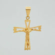 Dije Cruz Cristo 2.55gr / 1 1/2 in / Oro Amarillo 18K %