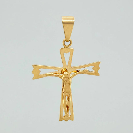 Dije Cruz Cristo 2.55gr / 1 1/2 in / Oro Amarillo 18K %