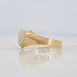 Anillo Sello Corazon 1.6g / T8 1/4 Oro Amarillo 18K