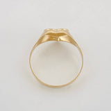 Anillo Sello Corazon 1.6g / T8 1/4 Oro Amarillo 18K