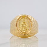 Anillo Virgen del Carmen 3.7g / T10 Oro Amarillo 18K