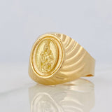 Anillo Virgen del Carmen 3.7g / T10 Oro Amarillo 18K