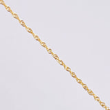 Set Singapore Chain and Plain Pendant + Cross 1.25gr / 19 3/4 in / 1mm 18K Yellow Gold *